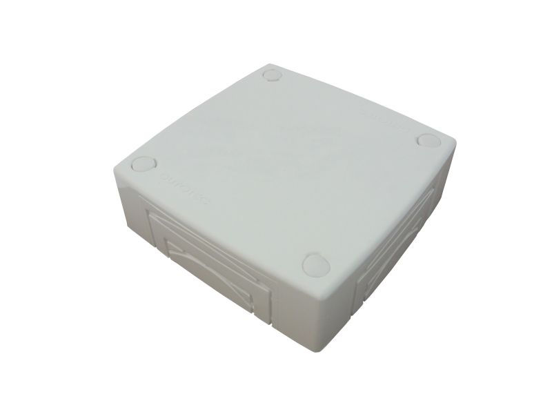 Caixa Sobrepor Derivação Tipo T ABS/Base Alumínio 1x1 para Canaleta 25 mm 60x125x125 mm Branca Standard