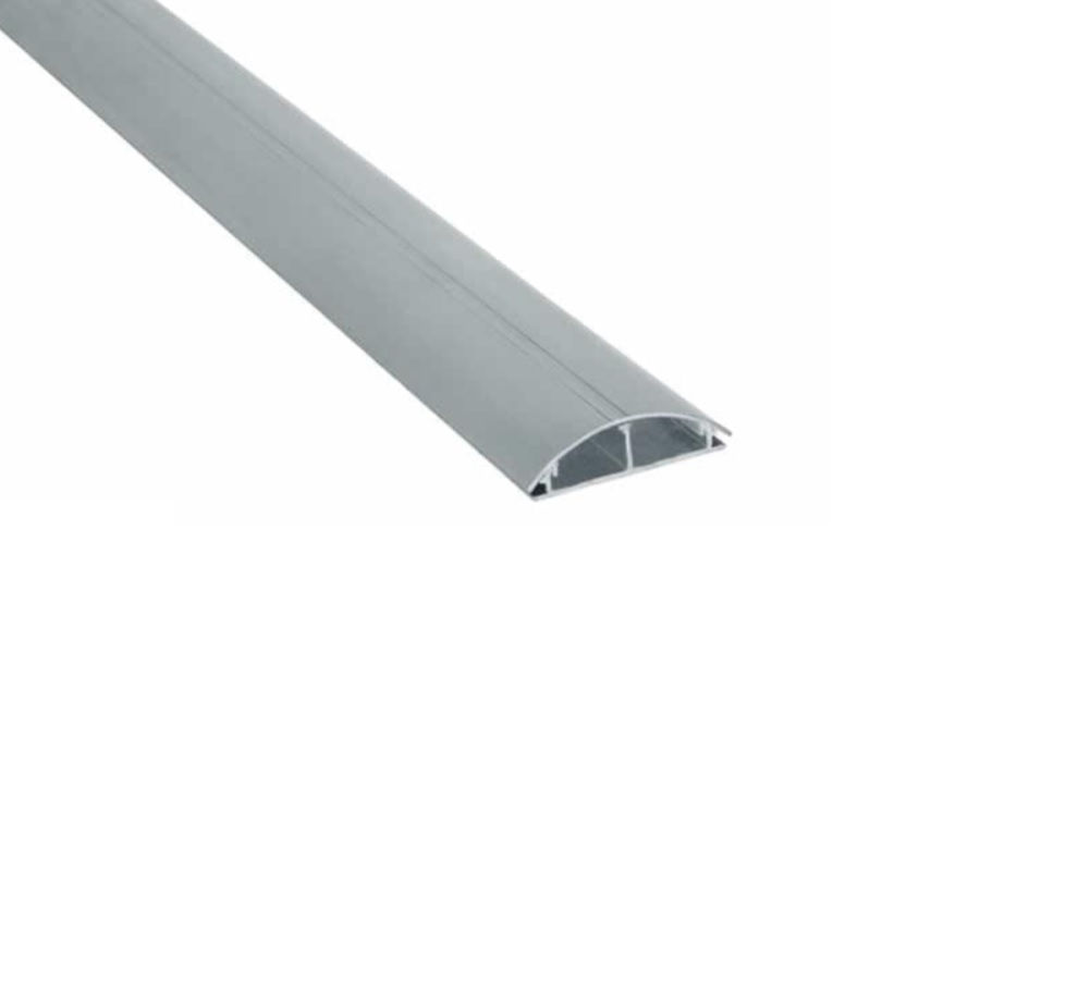 Canaleta Alumínio Aparente Lisa com Divisória 53x14x1500 mm CZ com Tampa SLIM