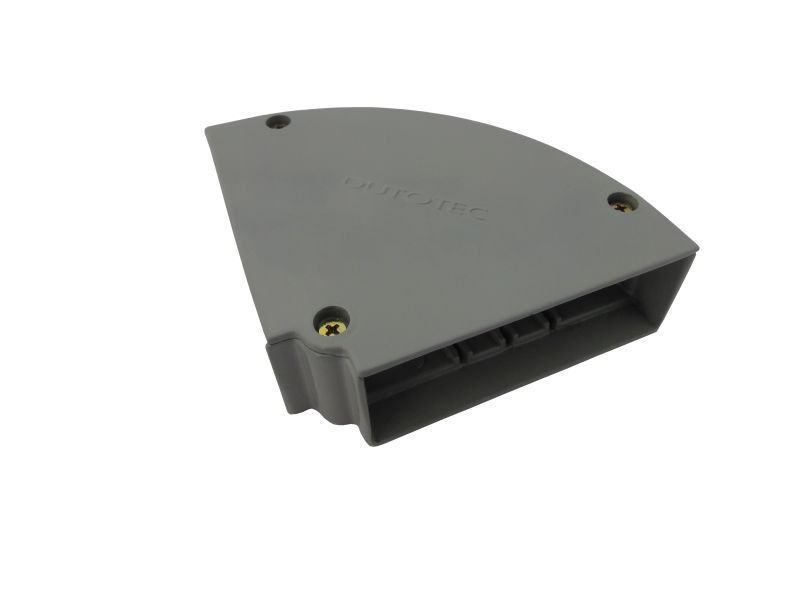 Curva Alumínio Horizontal 90G para Canaleta Dutotec 25 mm Cinza Standard