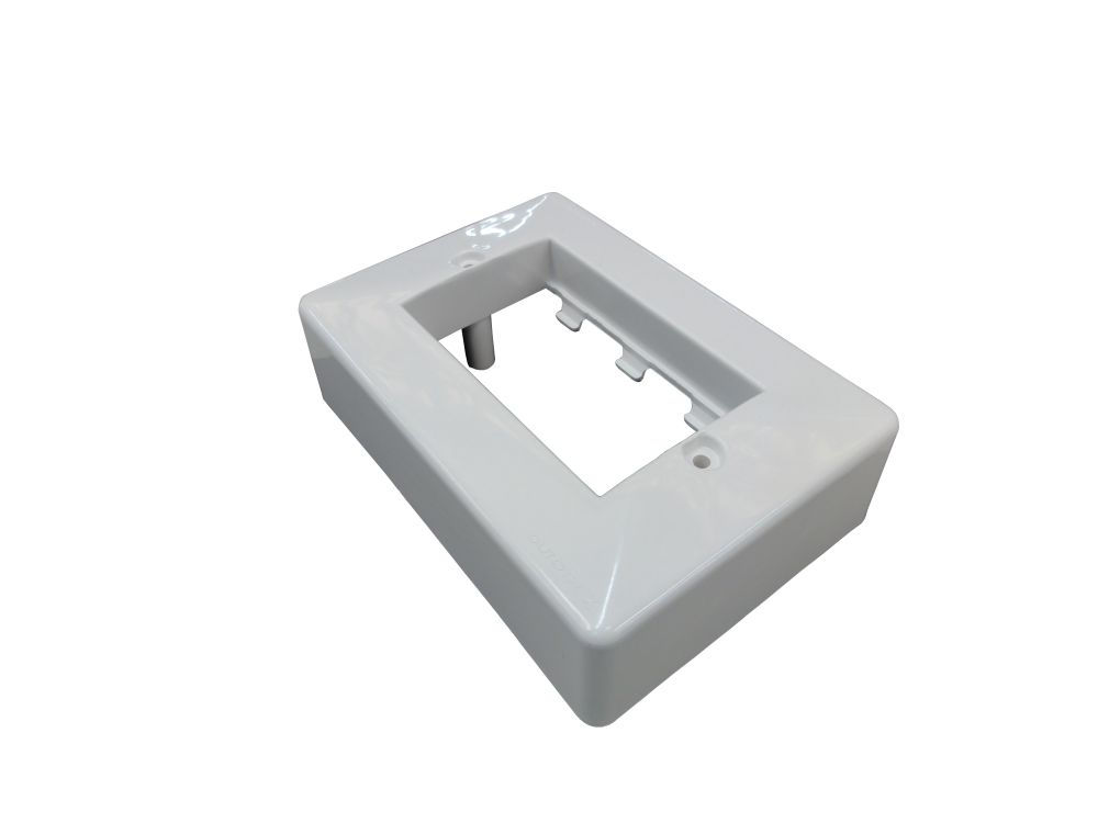 Caixa Sobrepor Derivação ABS para 3 Módulos 4x2 Branca Dutotec X