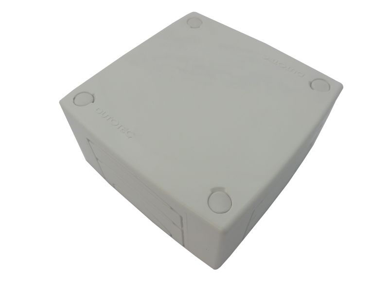 Caixa Sobrepor Derivação Tipo X ABS/Base Alumínio 1x1 para Canaleta 45 mm 60x125x125 mm Branca Standard