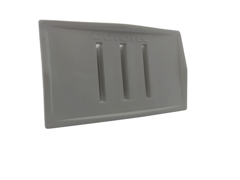 Tampa Terminal ABS para Canaleta Dutotec 73x45 mm Branca Standard