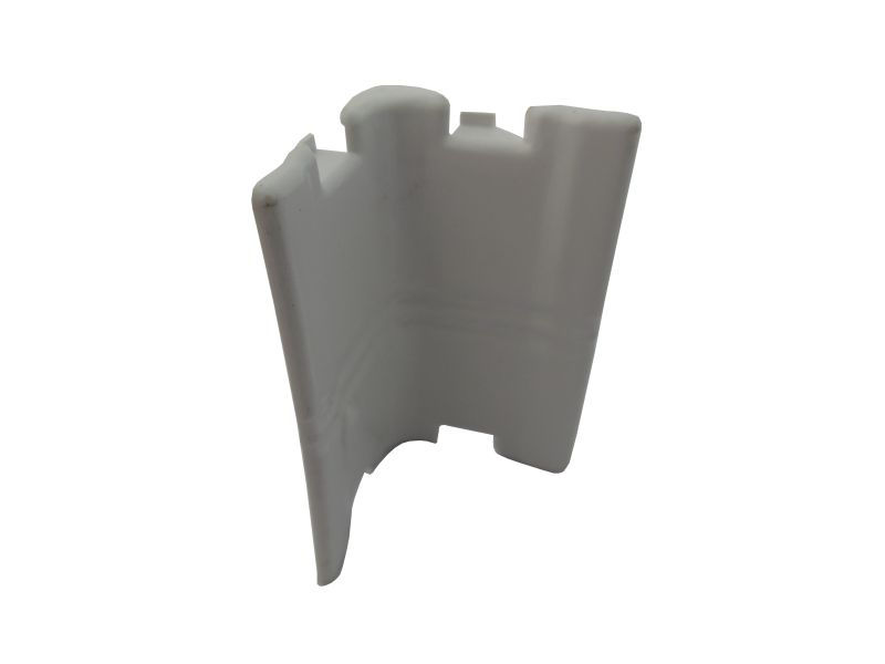 Curva Alumínio Vertical Externa 90G para Canaleta Dutotec 53 mm Branca Dutotec X