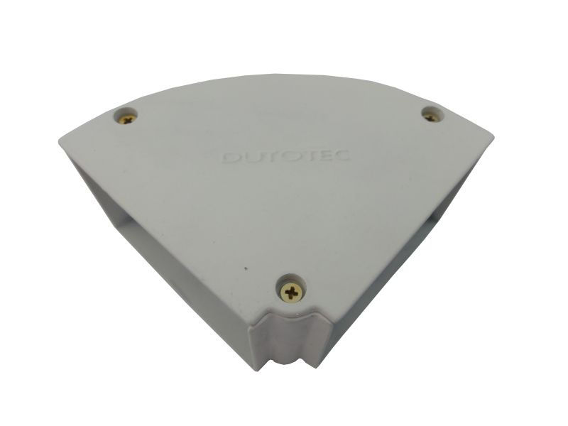 Curva Alumínio Horizontal 90G para Canaleta Dutotec 45 mm Branca Standard