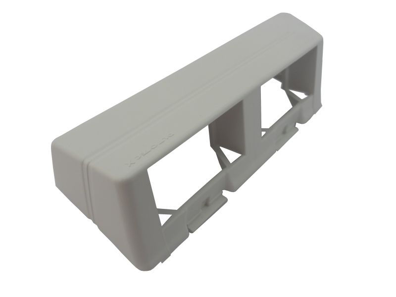 Caixa Sobrepor Porta Equipamento ABS para 2 Módulos Branca Dutotec X ML