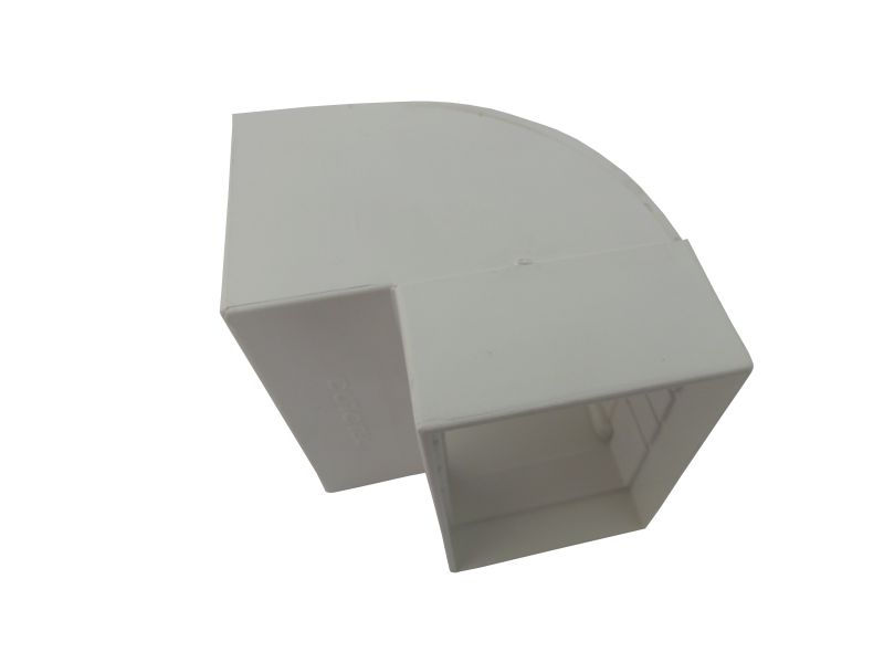 Curva ABS Vertical 90G para Canaleta Dutotec 45 mm Branca Standard