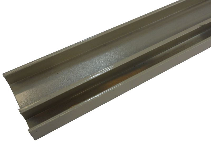 Canaleta Alumínio Duplo D Lisa com Divisória 73x25x3000 mm sem Tampa Bege Standard
