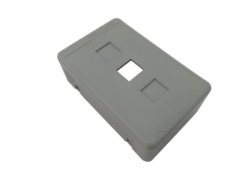 Caixa Sobrepor Porta Equipamento ABS para 3 RJ45 38x73x111 mm Cinza Standard