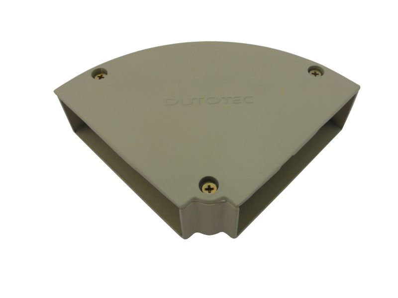 Curva Alumínio Horizontal 90G para Canaleta Dutotec 25 mm Bege Standard