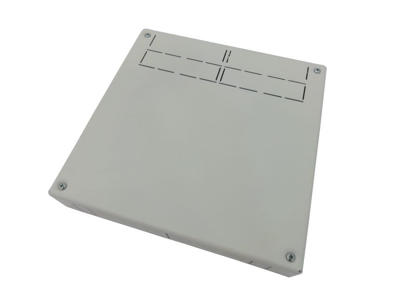 Caixa Sobrepor Derivação Tipo T ABS/Base Alumínio 2x2 para Canaleta 25 mm 60x180x180 mm Branca Standard