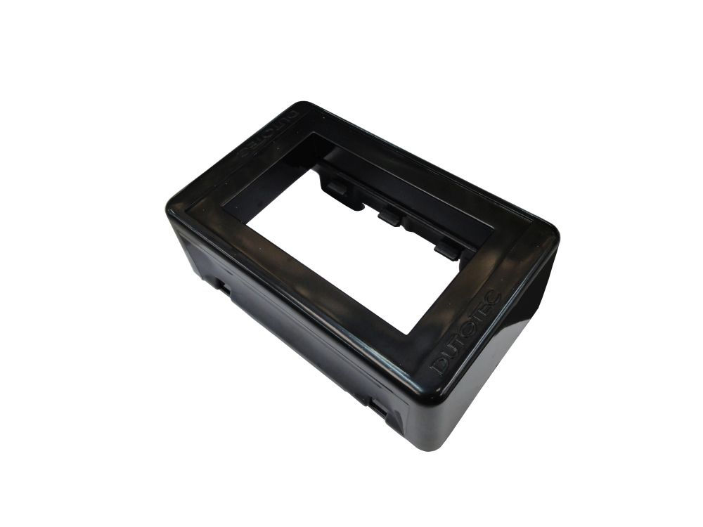 Caixa Sobrepor Porta Equipamento ABS para 3 Módulos 38x73x111 mm Preta Standard