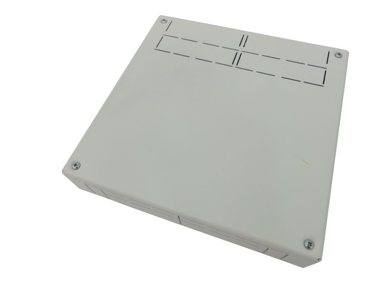 Caixa Sobrepor Derivação Tipo T ABS/Base Alumínio 2x2 para Canaleta 45 mm 60x180x180 mm Branca Standard