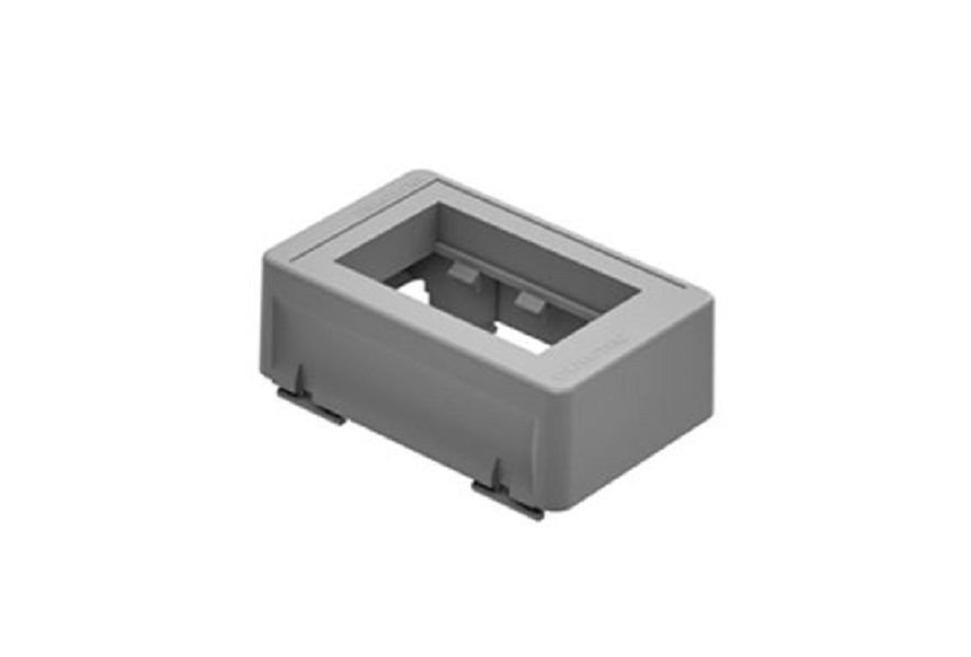 Suporte Porta Equipamento ABS para Canaleta Dutotec Branco Standard PLUS Central