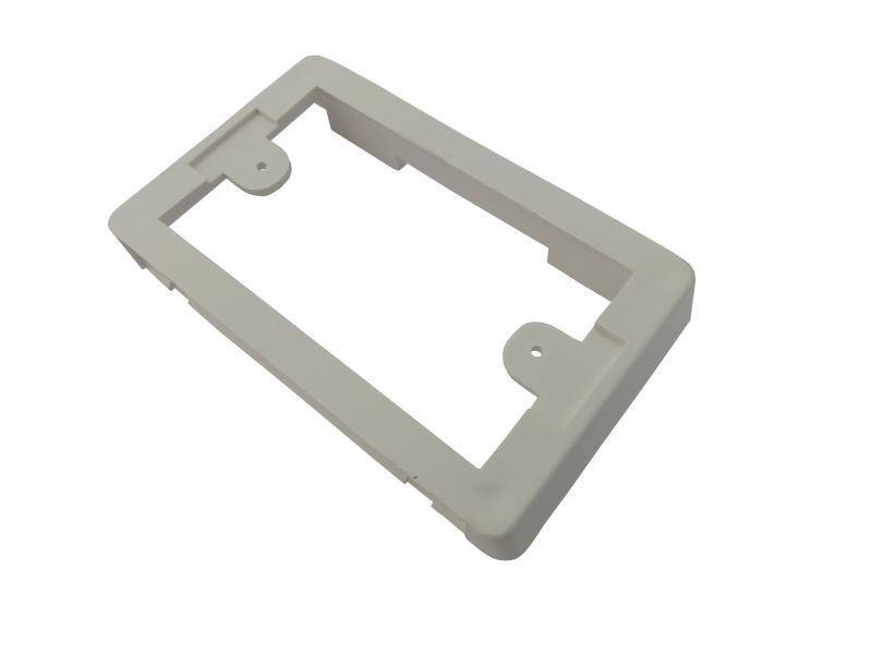 Suporte Baixo Porta Equipamento ABS Para Canaleta Dutotec 16MM Branco Standard Plus Central Dutotec