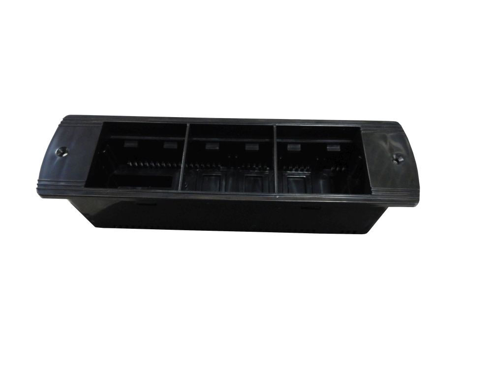 Régua Régua PVC sem Módulos 210x56 mm Preto QTMOV