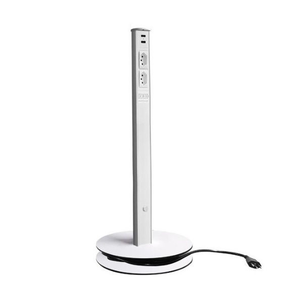 Coluna Com Pedestal Alumínio 3000 mm Branco PLUS Light