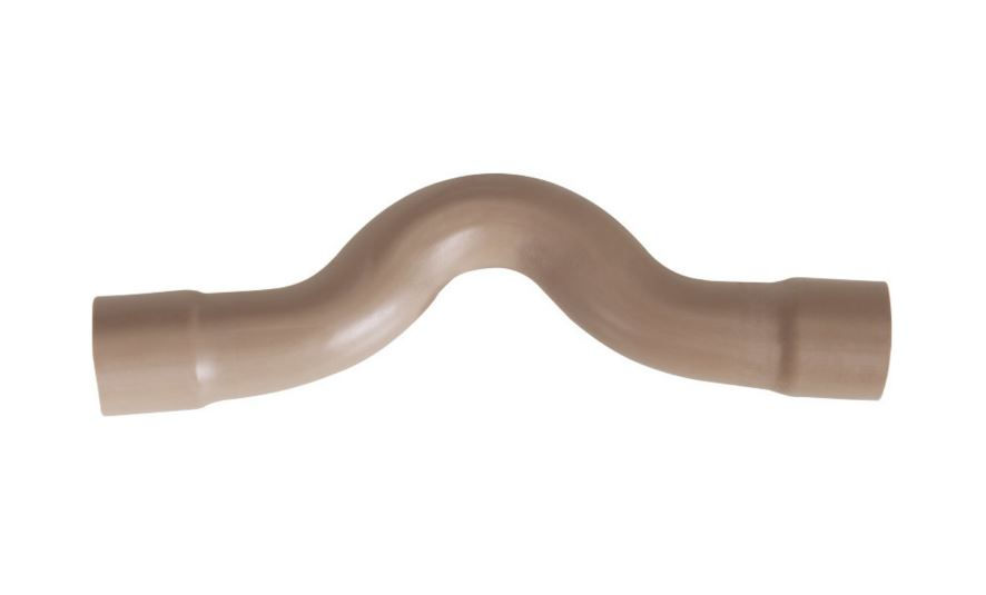 Curva PVC Soldável Transposição 20 mm Classe 15 Marrom Água Fria