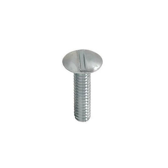 Parafuso Fenda Cabeça Lentilha Zincado 1/4"X3/4" para Eletrocalha
