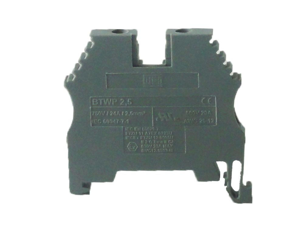 Conector Passagem SAK Poliamida Btwp 6,00 mm² Cinza Conexão para Parafuso