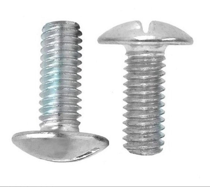 Parafuso Fenda Cabeça Lentilha Zincado 1/4"X1/2" para Eletrocalha