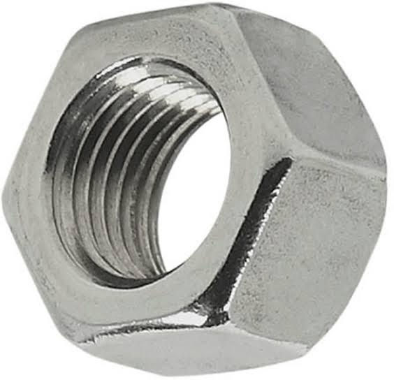 Porca Sextavada Galvanizada Eletrolítica 3/16" com Rosca BSW