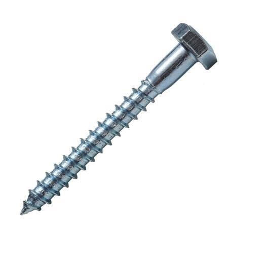 Parafuso Rosca Soberba Cabeça Sextavada Zincado 1/4"X55 mm