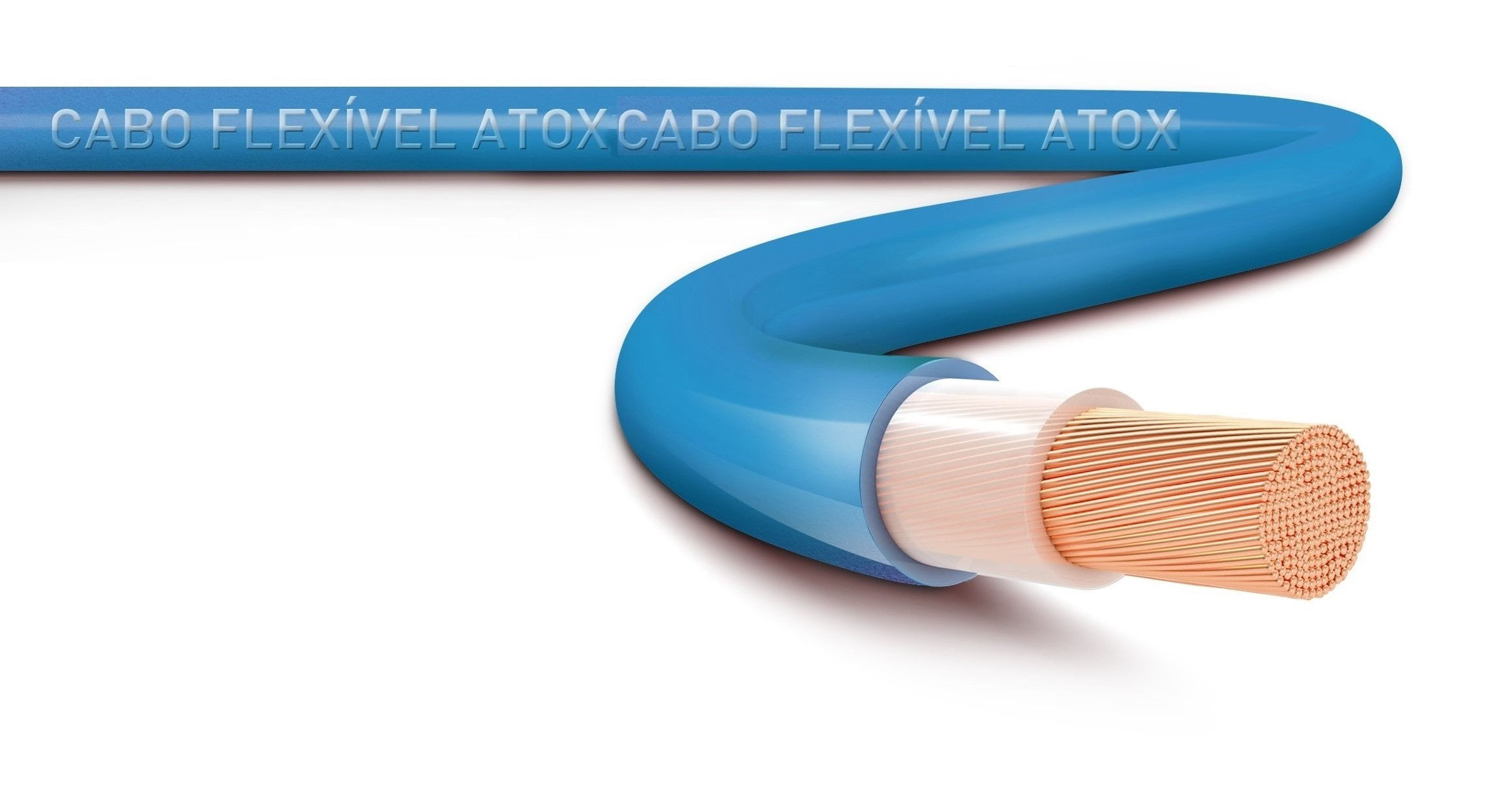 Cabo Cobre Isolado PVC 70G 750V 1x 10,00 mm² ATOX FLEX Azul NBR 13248 Classe 5.