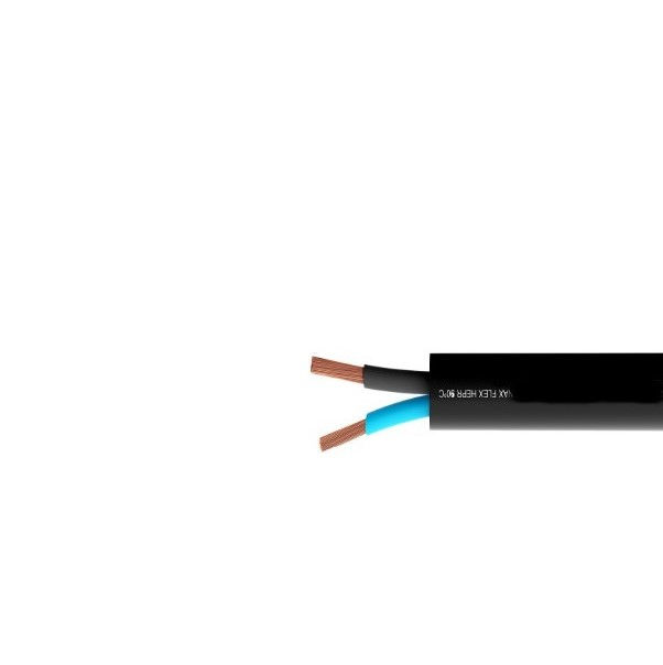 Cabo Cobre Isolado HEPR 90G 0,6/1 kV 2x 4,00 mm² NAX FLEX Preto NBR 7286 Classe 5