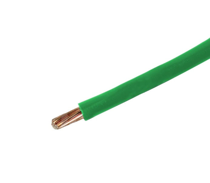 Cabo Cobre Isolado PVC 70G 750V 1x 10,00 mm² Rígido Verde NBR 247-3 Classe 2