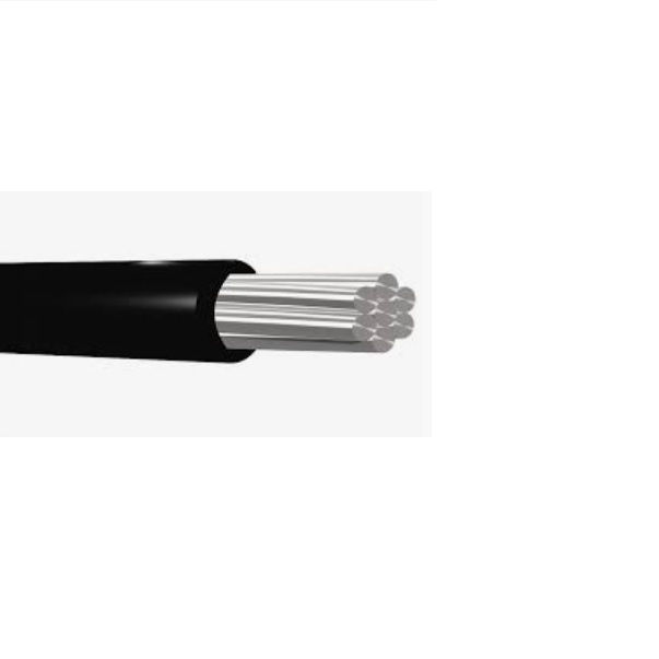 Cabo Alumínio Isolado XLPE 90G 0,6/1 kV 1x 50,00 mm² Singelo Preto NBR 7285 Classe 2