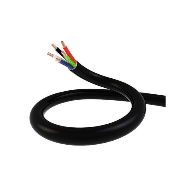 Cabo Cobre Isolado HEPR 90G 0,6/1 kV 5x 16,00 mm² NAX FLEX Preto NBR 7286 Vias Coloridas Classe 5