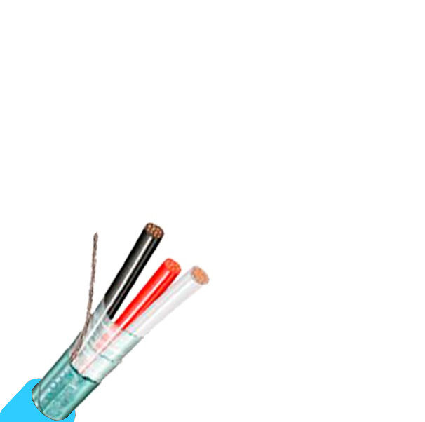 Cabo Cobre Isolado HEPR 105G 500V 1 Terno 1,00 mm² Sinal Blindado Azul NBR 10300 Classe 5 (C/FITA de Poliester+Dreno)