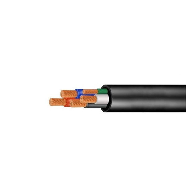 Cabo Cobre Flexível 5x 6mm² Isolado HEPR 0,6/1kV   90° Preto NBR 7286 Nax Flex