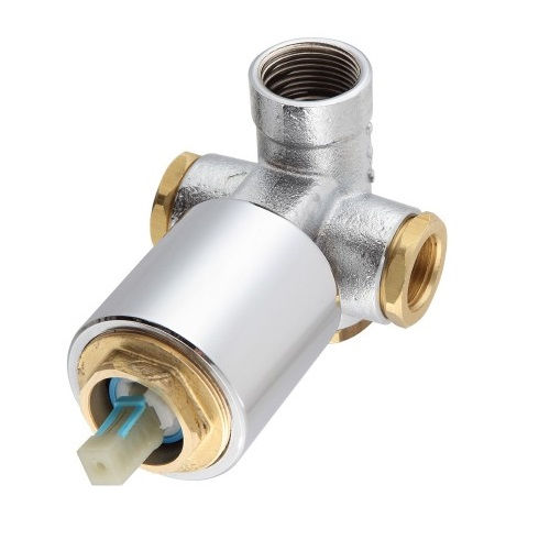 Base Bronze Monocomando Chuveiro 3/4" Baixa E Alta Pressão Meber