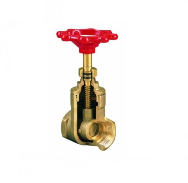 Registro Bronze e Latão Gaveta Bruto 1/2" Semi-Industrial