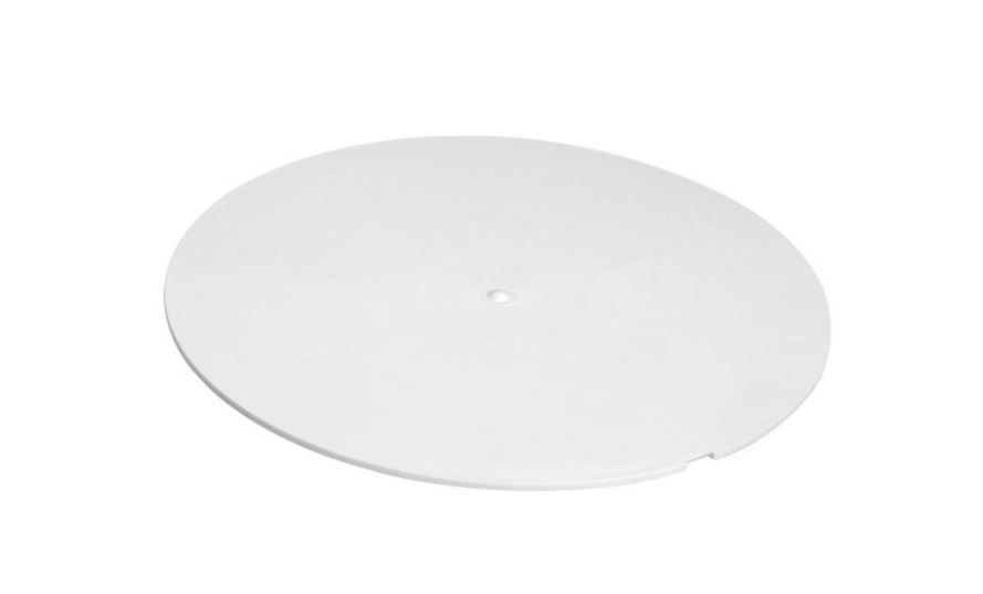 Tampa PVC Redonda Cega para Caixa Sifonada 250 mm Classe 8 Branca Esgoto