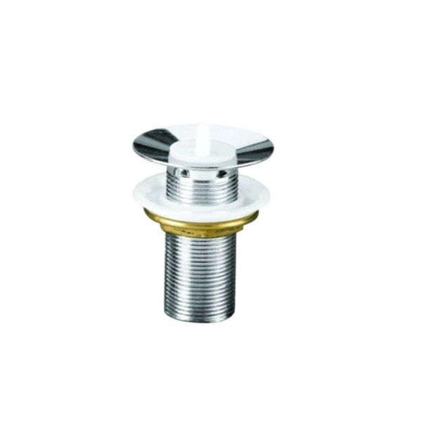 Válvula Válvula Escoamento com Tampa Plástica 1" Cromada para Lavatório Cuba/Bidê Unificada