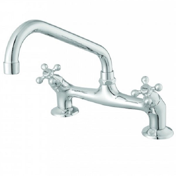 Misturador Metálico Cozinha Alta Móvel Balcão 1/2" Cromado Super Nova