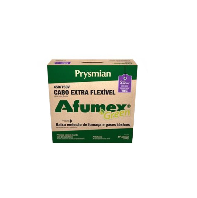 Cabo Cobre Isolado PVC 70G 750V 1x 2,50 mm² ATOX FLEX Cinza NBR 13248 Classe 5