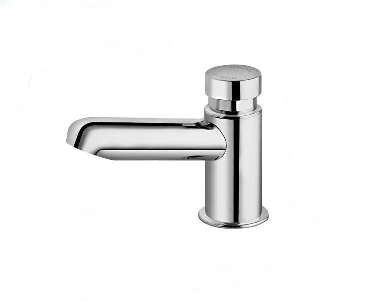 Torneira Lavatório Ligas de Cobre Fechamento Automático para Balcão 1/2" Cromada Baixa Pressmatic Alfa