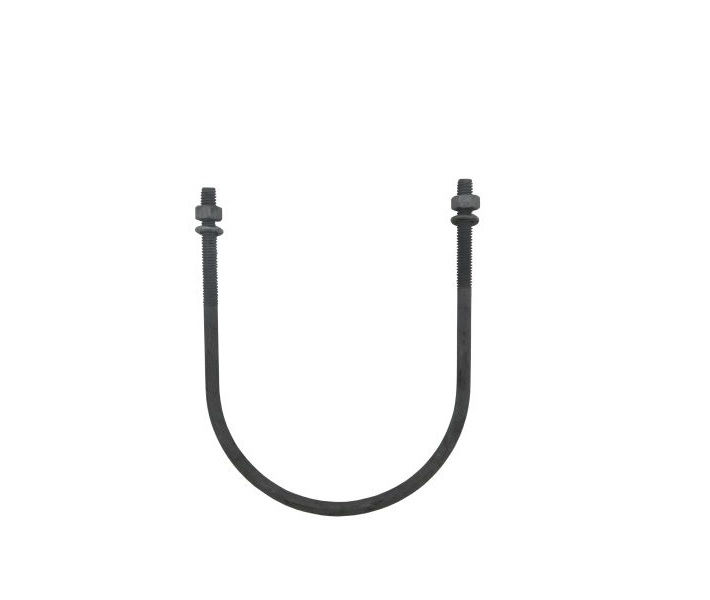 Abraçadeira Galvanizada Eletrolítica Tipo U 2.1/2"(75 mm) com Porca e Arruela para Eletroduto Vergalhão Haste 5/16"