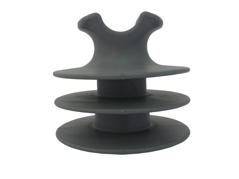 Isolador Pino Polimérico 25 kV 135x190 mm (Axd) com Rosca M25 Cinza sem Anel (AN-03)
