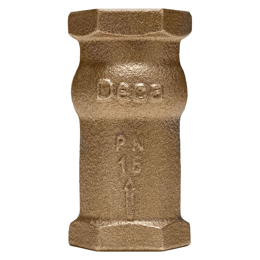Válvula Válvula Bronze e Latão Retenção Vertical 3/4" BSP PN16 Água Fria