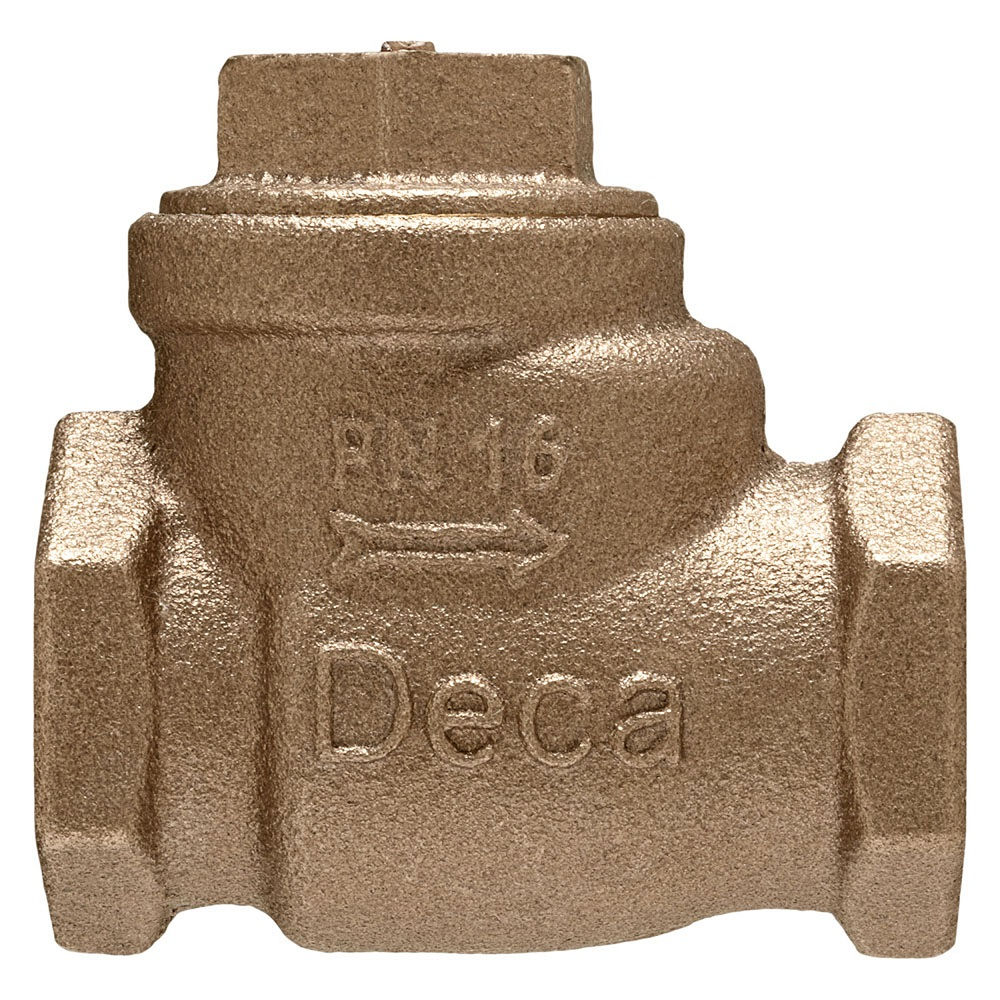 Válvula Válvula Bronze e Latão Retenção Horizontal com Portinhola 3" BSP PN16 Água Fria