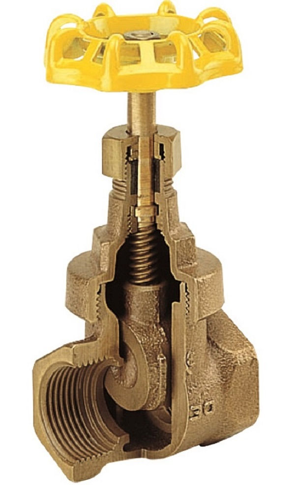 Registro Bronze e Latão Gaveta Bruto 3/4" Semi-Industrial