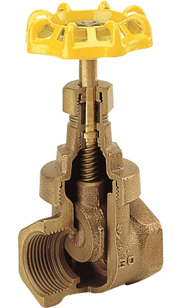 Registro Bronze e Latão Gaveta Bruto 1.1/4" Semi-Industrial