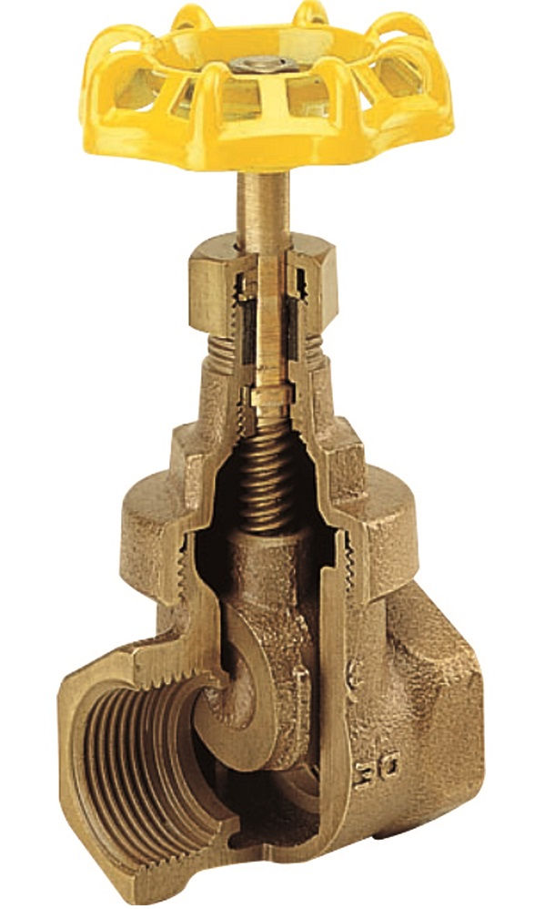 Registro Bronze e Latão Gaveta Bruto 2" Semi-Industrial