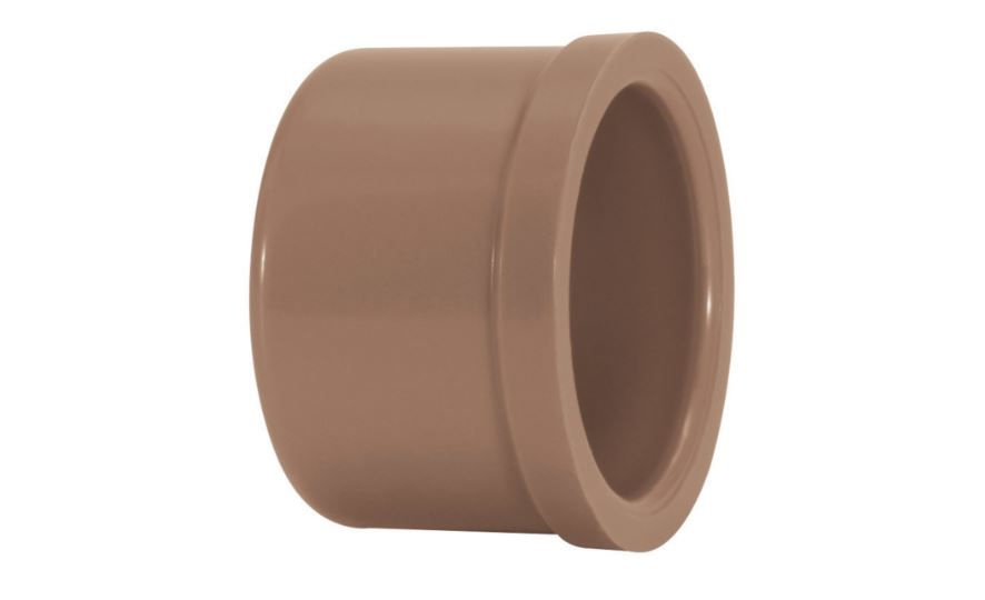 Tampão Tampão PVC Cap Soldável 20 mm Classe 15 Marrom Água Fria