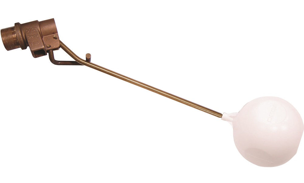 Torneira Boia Latão com Balão Plástico para Caixa D'água 1/2"