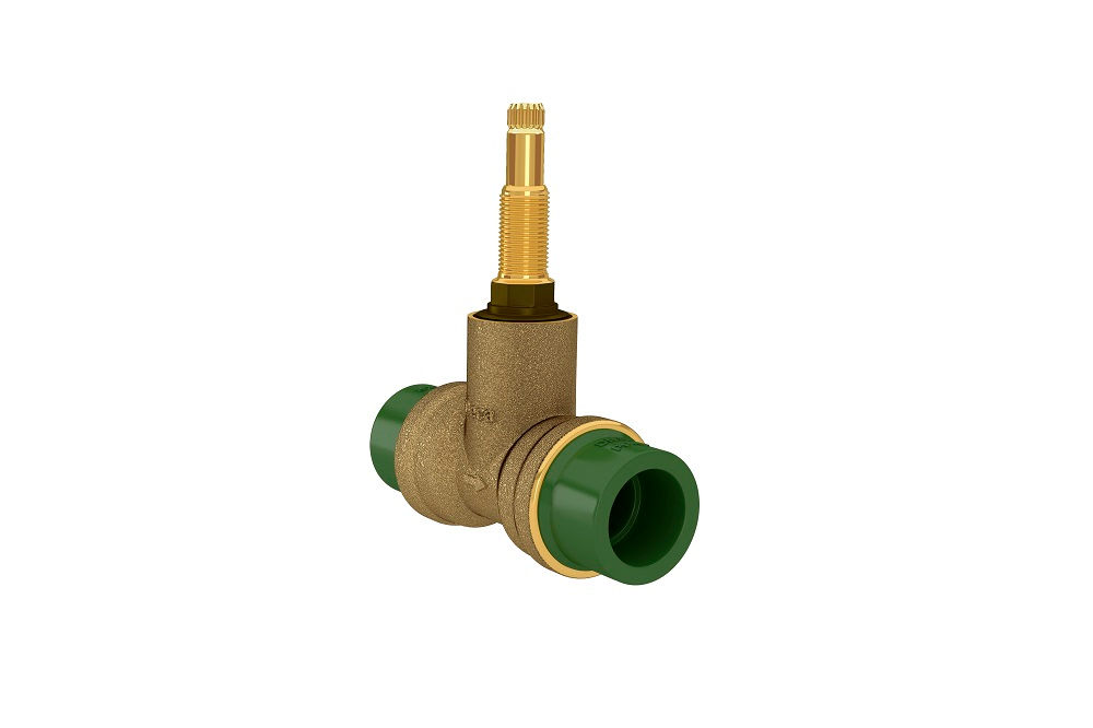 Base Registro Pressão para Chuveiro 25 mm PPR Verde